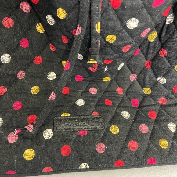 NWOT Vera Bradley black‎ Havana dot patterned drawstring magnetic backpack bag main image 7